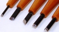 Japanese chisels and gouges for woodcut