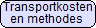 Transporttarieven en methodes
